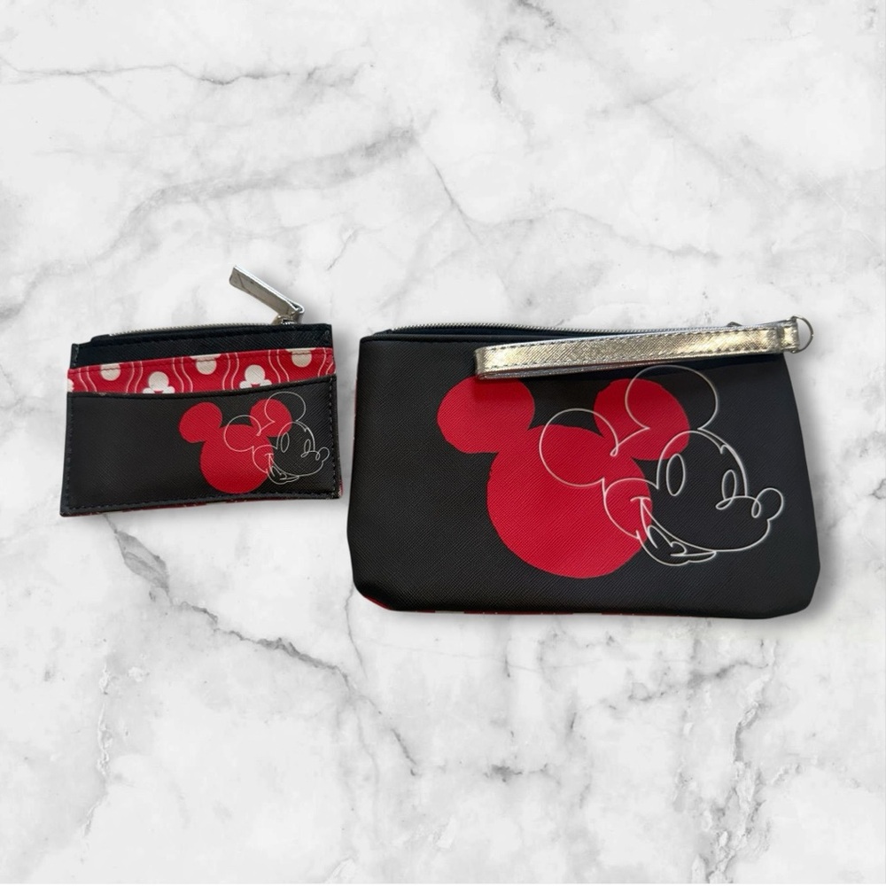 Dani Danielle Nicole Disney Mickey Mouse Dual Sided Wristlet and card holder